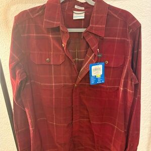 Columbia Red Button Down Shirt